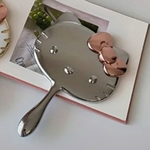 Hello Kitty Silver and Copper Hand Mirror - Picture 5 of 5